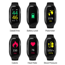 Load image into Gallery viewer, LEMFO M1 Newest AI Smart Watch With Bluetooth Earphone Heart Rate Monitor Smart Wristband Long Time Standby Sport Watch Men
