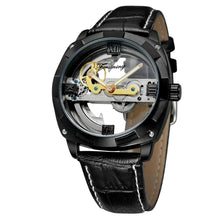 Load image into Gallery viewer, FORSINING Genuine Leather Mechanical Self Winding Skeleton Wristwatch for Men